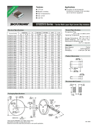Datasheet CF322513-R68K manufacturer Неопределенные