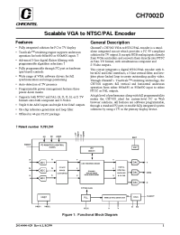 Datasheet CH7002D производства Неопределенные