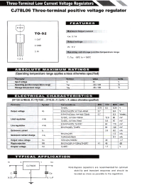 Datasheet CJ78L06 manufacturer Неопределенные