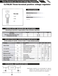 Datasheet CJ78L08 производства Неопределенные