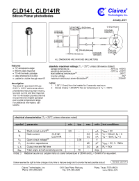 Datasheet CLD141R производства Неопределенные