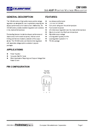 Datasheet CM1085CN252 производства Неопределенные