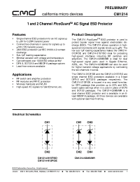 Datasheet CM1214-02MR manufacturer Неопределенные