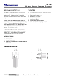 Datasheet CM1581DCN220 производства Неопределенные