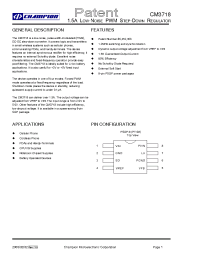 Datasheet CM3718GIS manufacturer Неопределенные