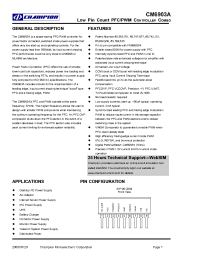 Datasheet CM6903AIZ manufacturer Неопределенные
