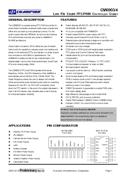 Datasheet CM6903IZ manufacturer Неопределенные