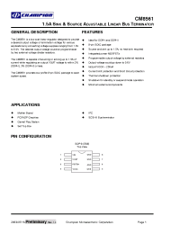 Datasheet CM8561 производства Неопределенные