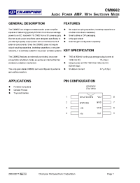 Datasheet CM8662 производства Неопределенные
