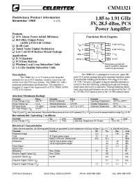 Datasheet CMM1321 производства Неопределенные
