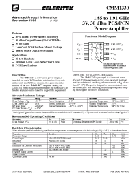 Datasheet CMM1330-AK manufacturer Неопределенные