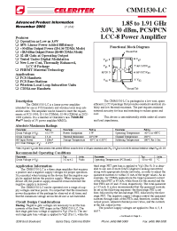 Datasheet CMM1530-LC-00S0 производства Неопределенные