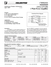 Datasheet CMM2321 производства Неопределенные