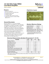 Datasheet CMM4000-BD производства Неопределенные