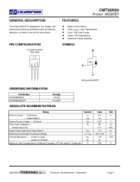Datasheet CMT05N50 производства Неопределенные