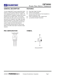 Datasheet CMT06N60N220 производства Неопределенные