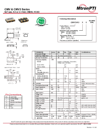 Datasheet CMV manufacturer Неопределенные