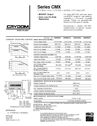 Datasheet CMX60D5 производства Неопределенные