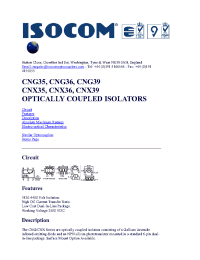 Datasheet CNG39 производства Неопределенные