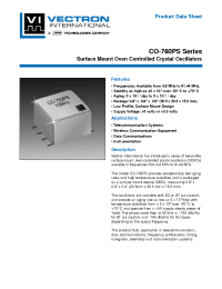 Datasheet CO-766PSJ17 производства Неопределенные