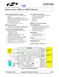 Datasheet CP2103 manufacturer Неопределенные