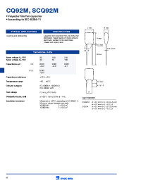 Datasheet CQ92M152K100 производства Неопределенные
