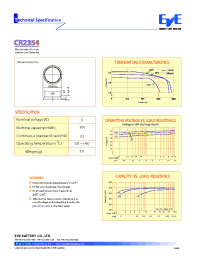 Datasheet CR2354 производства Неопределенные