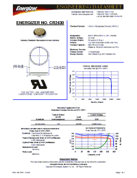 Datasheet CR2430 производства Неопределенные