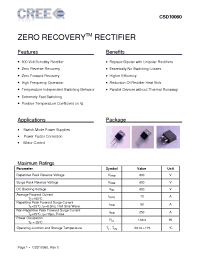 Datasheet CSD10060A manufacturer Неопределенные