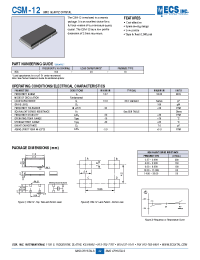 Datasheet CSM-12 производства Неопределенные