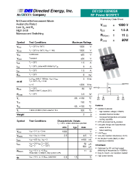 Datasheet DE150-102N02A manufacturer Неопределенные