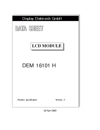 Datasheet DEM16101H manufacturer Неопределенные