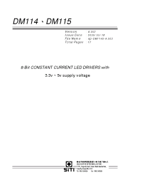 Datasheet DM114 manufacturer Неопределенные