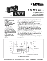 Datasheet DMS-30PC manufacturer Неопределенные