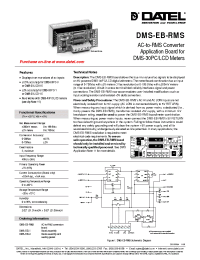 Datasheet DMS-EB-RMS manufacturer Неопределенные