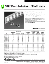 Datasheet DT1608C-222 manufacturer Неопределенные