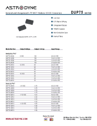 Datasheet DUP75-12S05 manufacturer Неопределенные