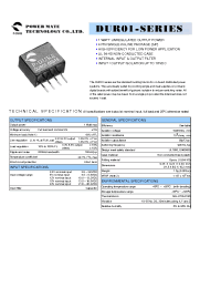 Datasheet DUR01-33S05 производства Неопределенные
