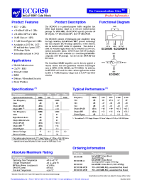 Datasheet ECG050B-PCB manufacturer Неопределенные