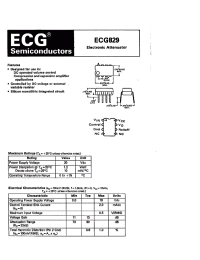 Datasheet ECG829 manufacturer Неопределенные