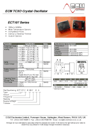 Datasheet ECT107 manufacturer Неопределенные