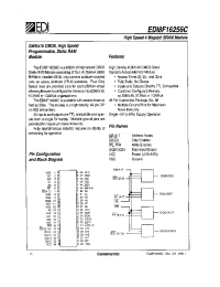 Datasheet EDI8F16256C20M9C manufacturer Неопределенные