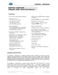 Datasheet EN29F002B-45TI manufacturer Неопределенные
