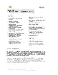 Datasheet EN29F010-70SIP manufacturer Неопределенные