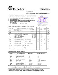 Datasheet EPB025A manufacturer Неопределенные