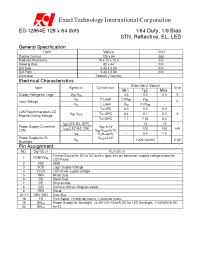 Datasheet ES-12864E производства Неопределенные