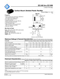 Datasheet ES1AM производства Неопределенные