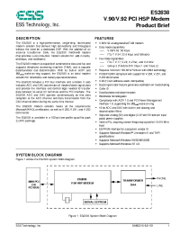 Datasheet ES2838 производства Неопределенные