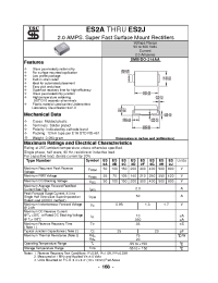 Datasheet ES2A manufacturer Неопределенные