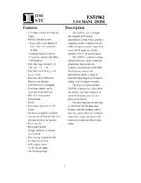 Datasheet ES51961 производства Неопределенные